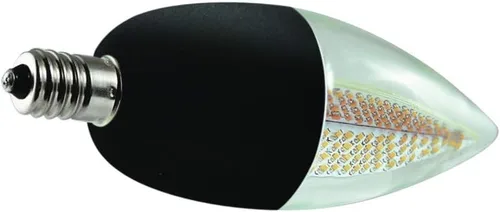 Miniatura 2 de Euri Lighting - Foco de llama parpadeante, ECA9.5-2120fcb, candelabro decorativo CA9.5 con base E12, blanco cálido 1800K, no regulable, 1W