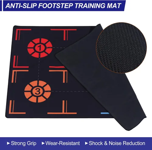 Miniatura 4 de Patikil Alfombra de Entrenamiento de Baloncesto - Almohadilla de Goma Antideslizante con Recordatorio de Puntada y Control de Balón para Mejor