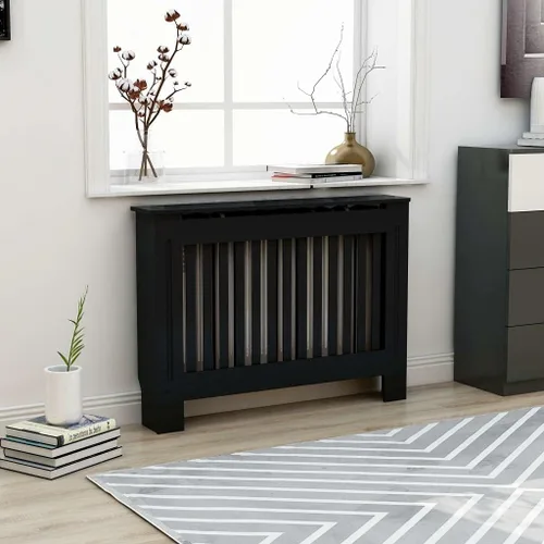 Miniatura 21 de 2 piezas de MDF para el hogar, calentador de sala de estar, soporte lateral para calefacción, cubierta de radiador, estante de gabinete de Blanco