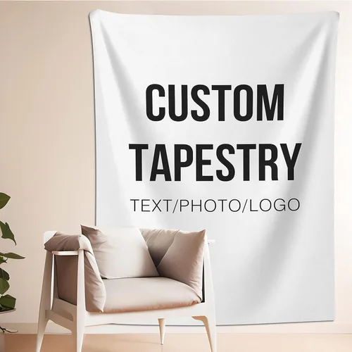 Miniatura 8 de Misnest Tapiz personalizado, fotos personalizadas, texto para el hogar, dormitorio, fiesta, sala de estar, telón de fondo, horizontal, 37 x 29