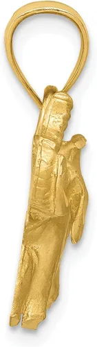 Miniatura 2 de 14K oro diamante elefante colgante encanto joyería