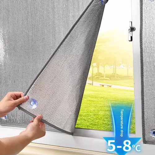 Miniatura 3 de Película reflectante para ventana, película de privacidad totalmente opaca para ventana, barrera radiante impermeable e insonorizada, bloqueo UV