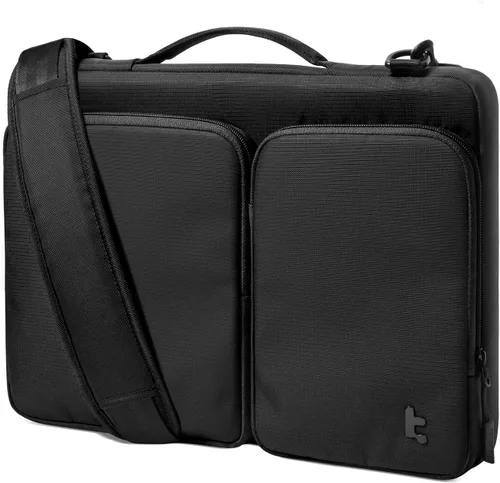 Miniatura 11 de tomtoc Bolso de hombro protector 360 para portátil para MacBook Air de 13 pulgadas 2025 M4/A3240, M3/A3113, M2/A2681, M1/A2337, MacBook Pro M2/M1
