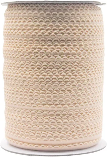 Miniatura 48 de Bristlegrass Picot Loop - Banda elástica para coser de 1/2 pulgada, 0.512 in, corona de carrete con volantes, cinta elástica de encaje para atar