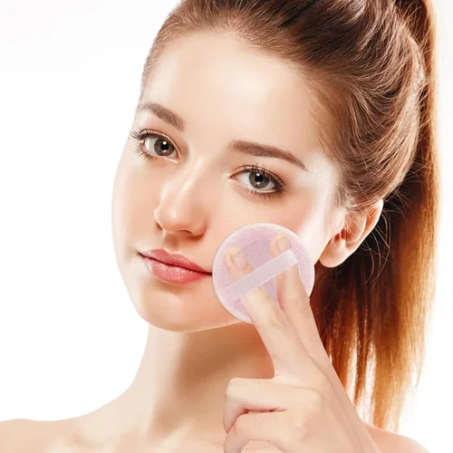 Miniatura 7 de Sibba 12 piezas de rubor suelto en polvo maquillaje Puff ajuste de cara maquillaje corporal esponja de terciopelo suave maquillaje cosmético mini