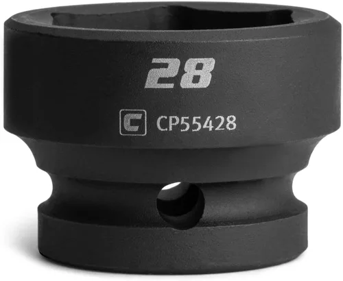 Miniatura 21 de Capri Tools - Llave de vaso de impacto corto de 27 mm, 1/2 pulg. de conducción, 6 puntos, métrica