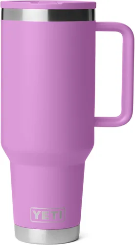 Miniatura 14 de YETI Rambler - Taza de viaje de 40 onzas con tapa abatible y pajilla, acero inoxidable, aislada al vacío, a prueba de fugas, apta para portavasos