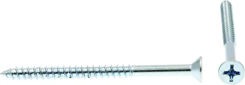 Miniatura 2 de Prime-Line 9036686 Tornillos para madera, cabeza plana, Phillips Drive, #14 X 3-1/2 pulgadas, cincado (paquete de 25)