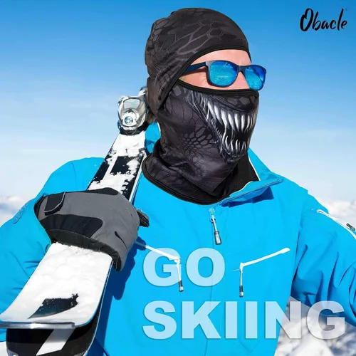 Miniatura 14 de Obacle Pasamontañas para hombres y mujeres, para invierno, clima frío, esquí, ciclismo, caza