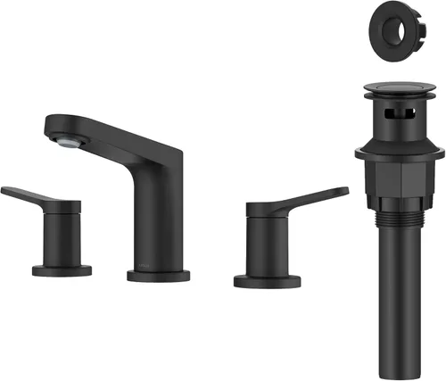 Miniatura 30 de KRAUS Indy Grifo de baño sin contacto con sensor táctil con caja de control y mezclador de temperatura en acero inoxidable libre de manchas, Acero