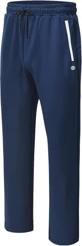 Miniatura 3 de MoFiz Conjunto deportivo para hombre, manga larga, casual, con cremallera completa, para correr, deportivo, 2 piezas