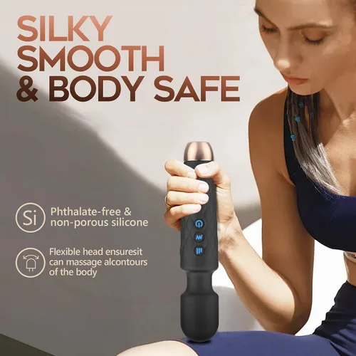 Miniatura 8 de Masajeador personal, masajeador inalámbrico de mano, potente combinación, impermeable y portátil, distancia de estrés mágico, adecuado para dolor