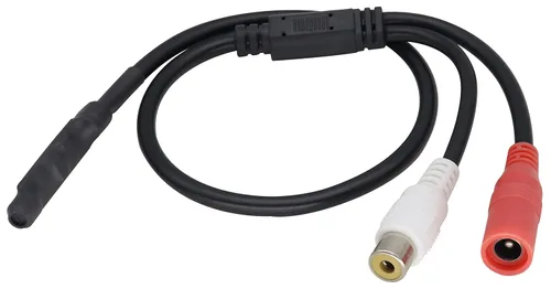Miniatura 2 de Micrófono CCTV Dispositivo de recogida de cable de audio Micrófono para exteriores CCTV RCA Micrófono de vigilancia DVR Preamplificador de alta