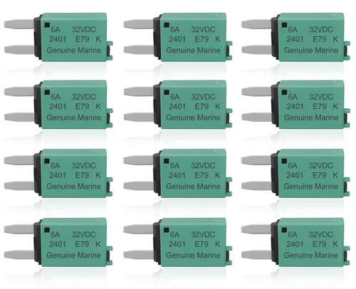 Miniatura 10 de Kit surtido de fusibles de cuchilla de perfil bajo con reinicio manual ATM, fusibles de cuchilla mini 5A 6A 7.5A 10A 15A 20A 25A 30A Amp, fusibles