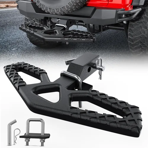 Miniatura 12 de Nilight Escalón de Enganche con Receptor de Enganche de 2" Protector de Parachoques Trasero de 11.9 Pulgadas con Clip de Pasador de Enganche de 5/8