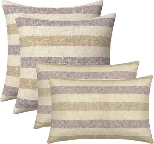 Miniatura 39 de RSH DECOR: Sunbrella Lumbar & Square Pillows Set of 4 20" x 12" & 17" x 17" Water & Fade-Resistant Fabric Outdoor Throw Pillows for Patio