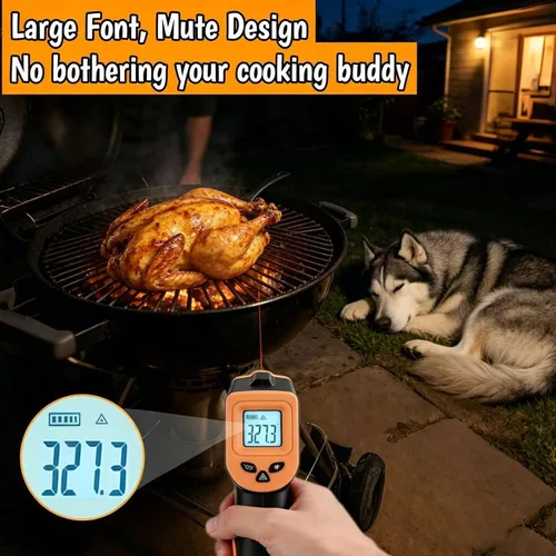 Miniatura 6 de OnniOne Termómetro infrarrojo pistola de temperatura -58℉~1022℉, pistola termómetro láser digital para cocinar Blackstone Pizza Horno Plancha