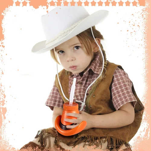 Miniatura 4 de Amyhill 24 tazas de sombrero de vaquero con tapas y pajitas de plástico de 12 onzas para sombrero de vaquero para suministros de fiesta de rodeo