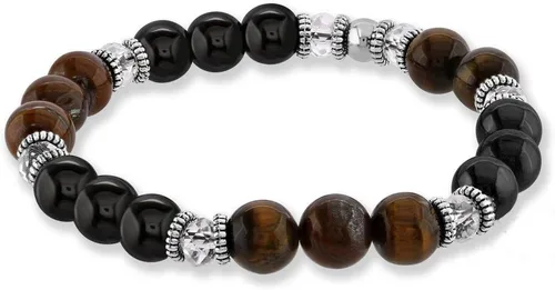 Brazalete de gemas semipreciosas para curar los chacras para hombres y mujeres cristal contra la ansiedad piedra natural para aliviar el estrés,