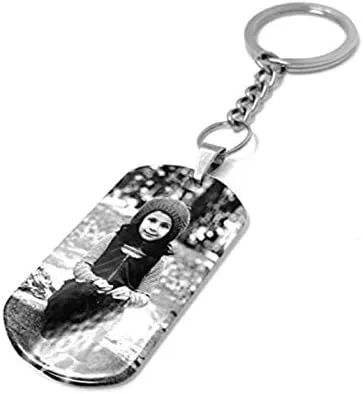 Miniatura 3 de Collar con colgante de foto y mensaje personalizado con etiqueta para perro (etiqueta negra, foto negrablanca), Metal