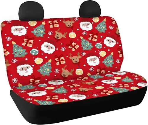 Miniatura 38 de AFPANQZ Funda protectora para asiento trasero de automóvil, con bandera patriótica estadounidense, solo para asiento trasero de automóvil, camión