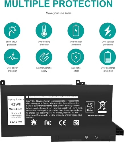 Miniatura 5 de TREE.NB DJ1J0 Batería para Dell Latitude 12 7000 7280 7480 7290 E7280 E7290 13 7380 7390 E7380 E7390 14 7480 7490 E7480 E7490 Serie 451 -BBZL PGFX4