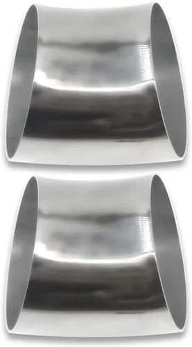 Miniatura 8 de Tubo de codo de escape de 2.5 pulgadas de diámetro exterior de 45 grados (codo doblado de mandril) SS304 de acero inoxidable apto para codo