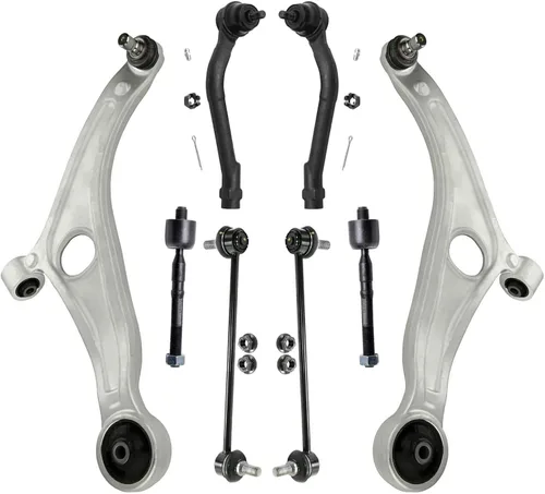 Miniatura 54 de Detroit Axle - Kit de brazos de control de extremo delantero de 8 piezas para Dodge Dakota 00-04, Durango 00-03, 4 brazos de control superior e