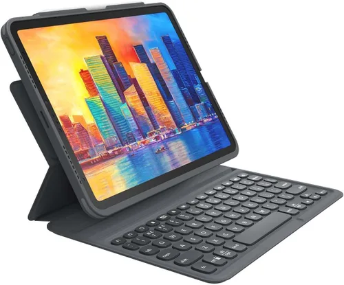 Miniatura 14 de ZAGG Pro Keys - Funda desmontable y teclado inalámbrico para Apple iPad de 10.2 pulgadas (Gen 9, 8, 7) - Emparejamiento Bluetooth, teclas