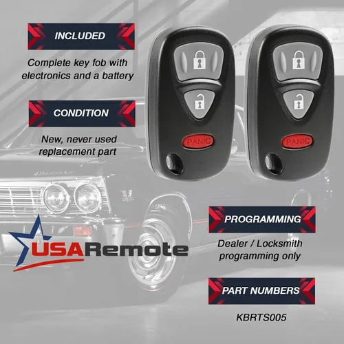 Miniatura 3 de Control remoto de entrada sin llave para Suzuki SX4 2007-2009 / Grand Vitara 2006-2012 (KBRTS005), juego de 2
