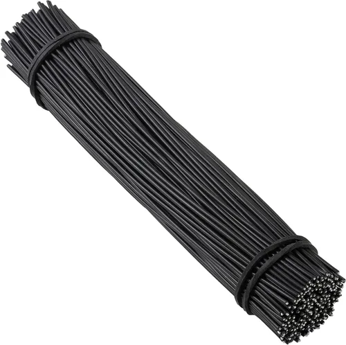 Miniatura 10 de Tangyinrd 200 piezas de 6 pulgadas de amarre de jardín, amarres de torsión redondos de plástico para plantas, vides y cordones de envoltura