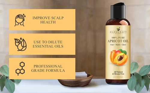 Miniatura 4 de Handcraft Blends Aceite de Semilla de Albaricoque - Prensado en Frío 4 Fl Oz - 100% Puro y Natural - Aceite Portador de Grado Premium para Piel