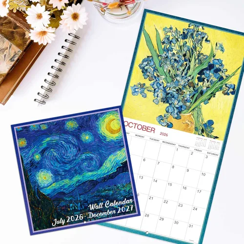 Miniatura 2 de Calendario de pared 2026, calendario 2026, calendario mensual de pared de 12 meses 2026 de enero de 2026 a diciembre de 2026, 12 x 24 pulgadas