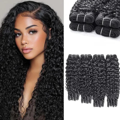 Miniatura 20 de ALLRUN Paquetes de Ondas Corporales con Cierre Cabello Humano 12 14 16 Pulgadas+10 Cierre Tejidos Corporales 3 Paquetes y Cierre Parte Libre 100%