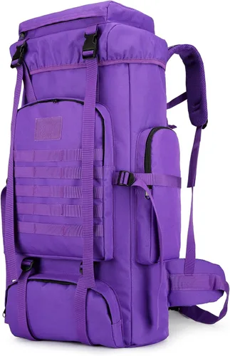 Miniatura 19 de Mochila de senderismo W WINTMING para hombres 70L/100L, mochila de campamento, mochila militar Molle, paquete de asalto de 3 días para escalada