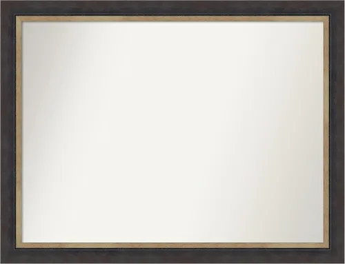 Miniatura 321 de Amanti Art Espejo personalizado, espejo de baño negro Astor, espejo de pared o espejo de tocador de baño sobre el fregadero (25 x 25 pulgadas)
