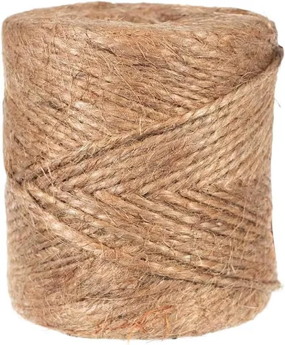 Miniatura 2 de Cordel de yute de 2 capas – Cordel de yute marrón totalmente natural (0.069 pulgadas - 450 pies)