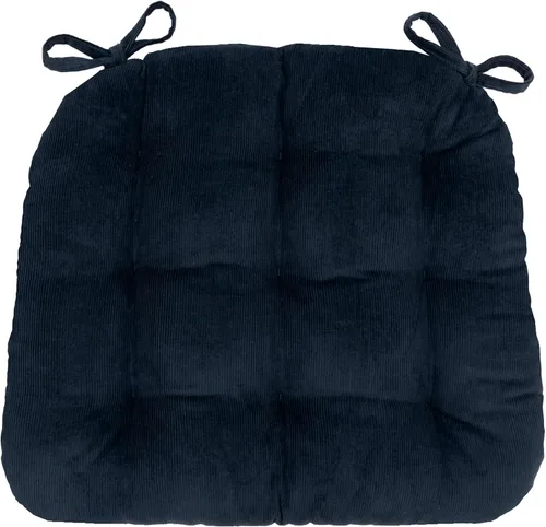 Miniatura 25 de Barnett Home Decor Almohadillas para silla de comedor con lazos - Bethanne Azul Floral Tamaño Mediano 16.5 x 18 - Cojines para silla Windsor