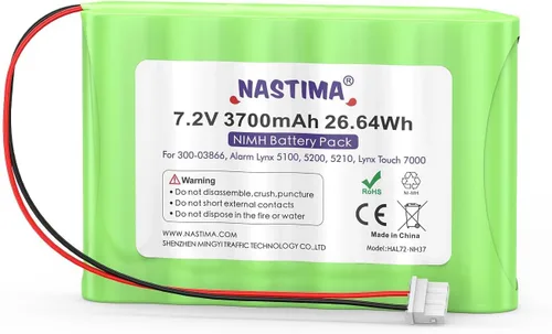 Miniatura 8 de NASTIMA NIMH Reemplazo de batería para ADT DSC IMPASSA 9057 SCW9055 SCW9057 BH7236-SS 17000145 17000152 Sistema de seguridad inalámbrica