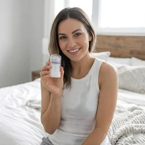 Miniatura 8 de Relumins Desodorante de cristal, sal mineral totalmente natural, sin manchas, no irritante, desodorante sin aluminio con protección contra olores