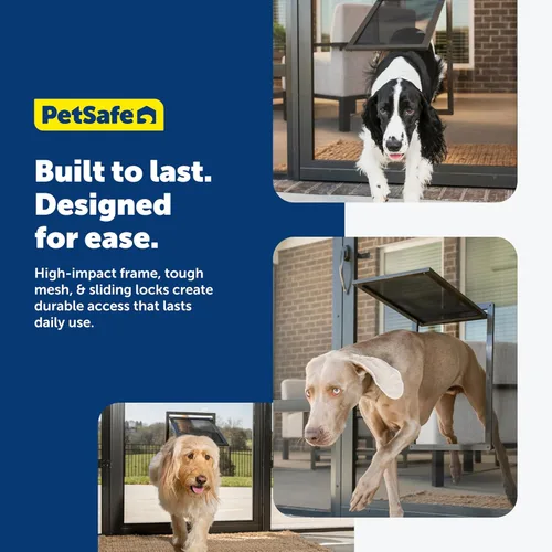 Miniatura 7 de PetSafe Puerta de malla para mascotas - Resistente, a prueba de desgarros y perforaciones para perros y gatos - Compatible con puerta contra