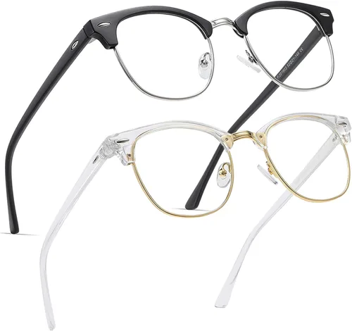 Miniatura 22 de Perfectmiaoxuan - Gafas con bloqueo de luz azul, para computadora/juegos/pantalla para mujeres u hombres, anti luz azul y UV, Estándar
