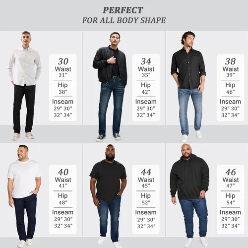 Miniatura 5 de ETHANOL Jeans de punto elástico recto súper cómodo para hombre de cinco bolsillos