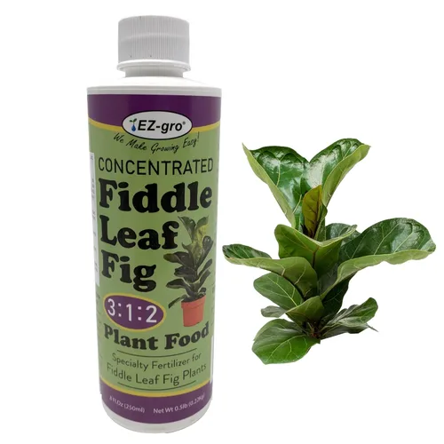 EZ-GRO Alimento Líquido para Plantas de Higuera de Hoja de Violín - Botella de 8 oz | Fertilizante NPK 3-1-2 para Plantas de Interior | Nutrientes