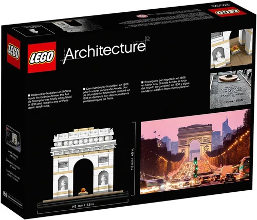 Miniatura 7 de LEGO Architecture 21036 Kit de construcción del Arco de Triunfo (386 piezas)
