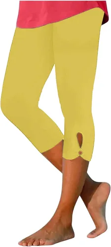 Miniatura 178 de Pantalones capri para mujer, estilo casual, de verano, elásticos, de cintura alta, pantalones de yoga, ajuste atlético, pantalones deportivos