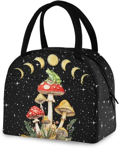Miniatura 29 de Bolsa de almuerzo Axolotl para mujeres, hombres y niños, lonchera aislada reutilizable para oficina, trabajo, escuela, picnic, caminata Reusable