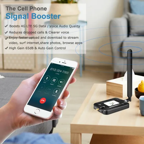 Miniatura 4 de AT&T Signal Booster AT&T Cell Phone Signal Booster T Mobile Cell Phone Booster 5G 4G LTE Band 12/17 ATT Cell Signal Booster ATT Cell Booster for