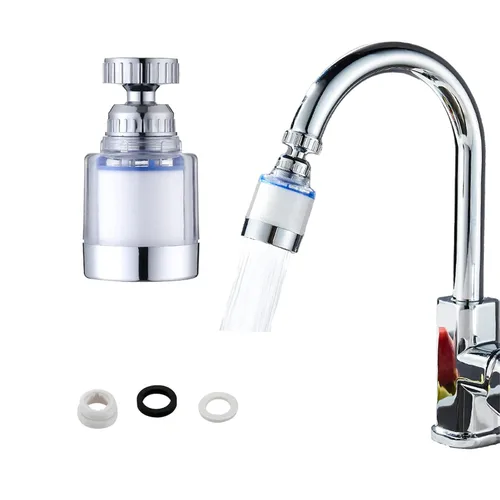 El purificador de agua giratorio de 360 grados de la marca elimina los metales y el agua dura para el fregadero