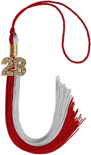 Miniatura 126 de Endea Graduation Borla de doble color con dije dorado (negro/oro brillante, 2022)